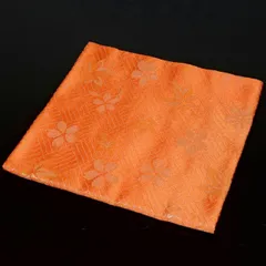 【茶道具】土田友湖　出帛紗　網代地文桜楓緞子　表千家　共箱付き