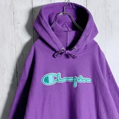 【海外モデル】Champion REVERSE WEAVE リバースウィーブ パープル パーカー #254