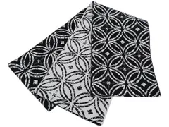 着物美人 送料込み 浴衣帯 長尺 日本製 半幅帯 細帯 四寸帯 夏帯 帯 浴衣帯黒 半幅帯黒 浴衣帯白 半幅帯白 浴衣帯七宝 半幅帯七宝 浴衣帯くすみ 半幅帯くすみ 浴衣半幅帯 浴衣帯女性 半幅帯女性 浴衣帯女の子 【 黒 白 七宝 】m461313k7