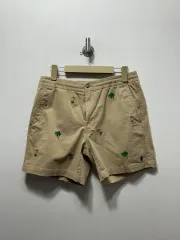 ポロ ラルフローレン ハワイ 刺繍 ハーフパンツ ベージュ S