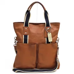 コーチ／COACH バッグ トートバッグ 鞄 ハンドバッグ メンズ 男性 男性用 レザー 革 本革 ブラウン 茶  F70558 Heritage Web Leather Foldover Tote ヘリテージ ウェブ レザー フォルド オーバー トート A4
