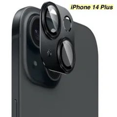 【365日保証】ブラック メタリック カメラ保護 カバー iphone14Plus カメラカバー iphone14 Plus ガラスフィルム iphone 14 PLUS フィルム iphone 14plus ガラス フィルム iphone14PLUS 保護