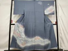 平和屋着物■訪問着　流水飛鶴文　暈し染め　正絹　逸品　AABD2160st