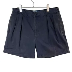 90s00sメキシコ製ポロバイラルフローレンPolo by ralph laurenツータックポロチノショーツハーフパンツショートパンツチノパンANDREW PANTアンドリューパンツ紺ネイビーフェードY2Kグランパコアvintageヴィンテージ51031