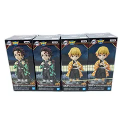 未使用 BANPRESTO 4点 まとめ売り 鬼滅の刃 ワールドコレクタブルフィギュア 竈門炭治郎 我妻善逸 フィギュア