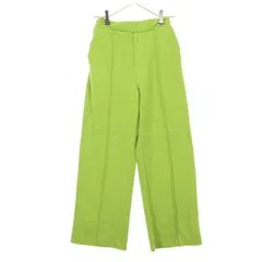 美品 niko and... ニコアンド ストレッチ ストレートパンツ M グリーン レディース 古着
