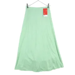 nano universe ナノユニバース ロング丈 スカート F グリーン フェイクスエード レディース 古着