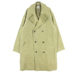 nano universe ナノユニバース 長袖 ダブルボタン コーデュロイコート L ブラウン メンズ 古着