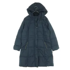 美品 CROCODILE クロコダイル 長袖 ダウンコート LL ネイビー レディース 古着