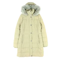 TOMMY HILFIGER トミーヒルフィガー 長袖 中綿コート XS ベージュ レディース 古着