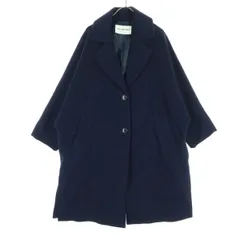 Ray Beams レイビームス 長袖 ウール チェスターコート ネイビー レディース 古着