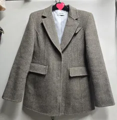 JESSI NEWYORK ジェシーニューヨーク オーバショルダ ヘリンボーン ウール ジャケット Free