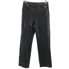 fan mecc ファンメック ラム レザーパンツ 70 ブラック レディース 古着