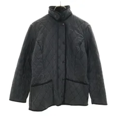 Barbour バブアー ライナー キルティングジャケット 8 チャコールグレー SOFT DURACOTTON POLARQUILT レディース 古着