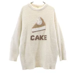 gelato pique ジェラートピケ 長袖 パウダーデザートワンポイント プルオーバー ルームウェア F オフホワイト ジェラピケ レディース 古着