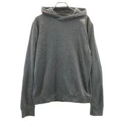 adidas アディダス 長袖 スウェットパーカー L グレー 裏フリース メンズ 古着