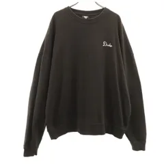 FREAK'S STORE フリークスストア バック刺繍 長袖 トレーナー L ブラック 裏起毛 スウェット メンズ 古着