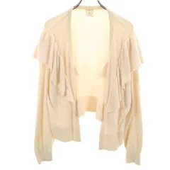 gelato pique ジェラートピケ 長袖 スムーズィーフリル カーディガン F アイボリー ルームウェア ジェラピケ レディース 古着