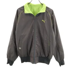 PUMA プーマ トレーニング リバーシブル 中綿ジャケット M グレー メンズ 古着