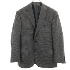 REGAL リーガル チェック柄 テーラードジャケット AB4 グレー系 メンズ 古着