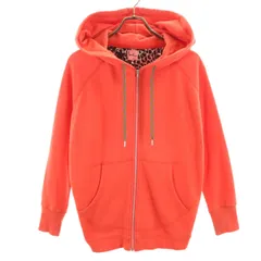 Paul+ Paul Smith ポールプラス ポールスミス 長袖 スウェット ジップパーカー M ピンク 裏起毛 レディース 古着