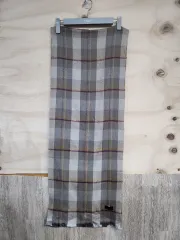 214) レノマ ウール・麻混紡 マフラー