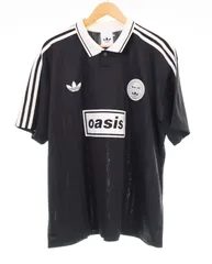 アディダス adidas adidas Originals × Oasis Live '25 Football Shirt 日本限定 ゲーム シャツ ポロシャツ ツアー ジャカード ジャージ ブラック LLサイズ 103MT-3525