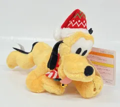 東京ディズニーランド ぬいぐるみバッジ DISNEY CHRISTMAS 2018 プルート(赤白) 35周年