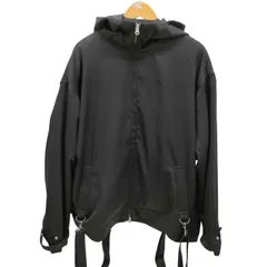 SERACE ルーズドレープサスペンダーマウンテンパーカー　ブラック　M セール】【SERACE】Loose drape suspenders mountain parka / ルーズ