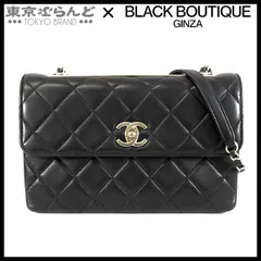 シャネル CHANEL トレンディCC  ブラック ゴールド金具 ラムスキン 31番台 マトラッセ  ショルダーバッグ レディース 101835379