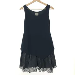 DAISY LIN for FOXEY デイジーリンフォーフォクシー　 ノースリーブワンピース サイズ:38     ブラック レディース / 243001003956