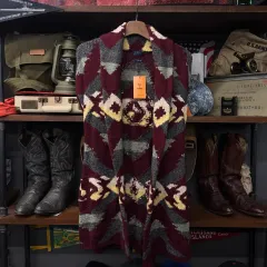 ポロラルフローレン 新モデル ネイティブ パータン ベルト付き ニット カーディガン N50