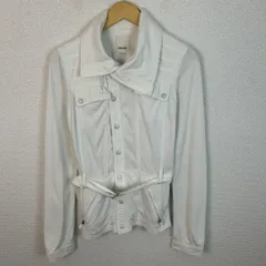 DIESEL ディーゼル ミリタリージャケット ブルゾン 無地 ホワイト Sサイズ レディース 古着 Y2K ストリート