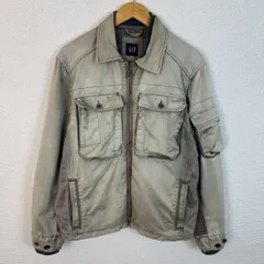 00ｓOLD　GAP ギャップ ジャケット ブルゾン 無地 ベージュ Mサイズ メンズ 古着 アメカジ ミリタリー