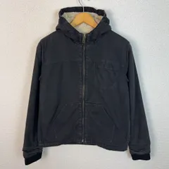 Dickies ディッキーズ ジャケット ダック地　ワークジャケット　ブルゾン パーカー ボア ブラック Lサイズ メンズ 古着 アメカジ ワーク系