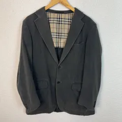 BURBERRY LONDON バーバリーロンドン テーラードジャケット ノバチェック　シティーボーイ　裏地チェック グレー メンズ 古着 クラシック モード