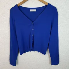 CELFORD セルフォード ニット カーディガン 無地 ブルー ONE SIZE レディース 古着 ストリート モード