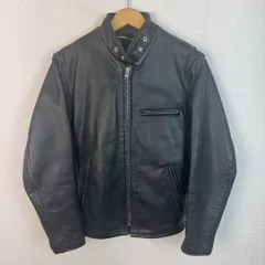 schott ショット　シングルライダース　レザージャケット 34 USA製 USA製 SCHOTT シングル ライダース レザージャケット ブラック 34