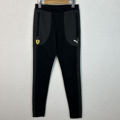 PUMA プーマ フェラーリ トラックパンツ ロゴプリント ブラック US XSサイズ メンズ 古着 スポーツMIX テック系