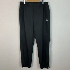 adidas アディダス トラックパンツ ワンポイントロゴ ロゴ刺繍 無地 ブラック Lサイズ メンズ 古着 スポーツMIX ストリート