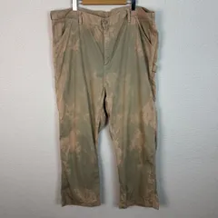 Carhartt カーハート ワークパンツ ペインターパンツ 総柄 ムラ染め ベージュ 42サイズ メンズ 古着 アメカジ ワーク系