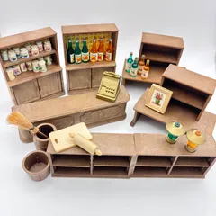 【初期 / 希少】シルバニアファミリー 森の雑貨屋さん 家具・小物セット
