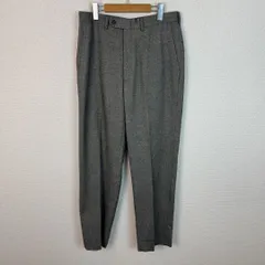 Brooks Brothers スラックス パンツ ウール100% 無地 グレー メンズ 古着 トラッド クラシック　アメカジ