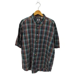 ギャップ Gap 00s OLD オールド ボタンダウン チェック半袖シャツ メンズ  L