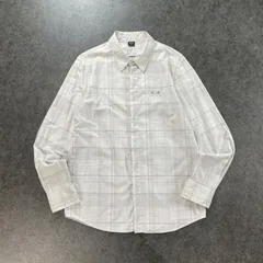 OAKLEY L/S Plaid Shirt オークリー オークリースカル ゴルフウェア 長袖シャツ チェック柄 比翼ボタン ロゴ刺繍 メンズ L
