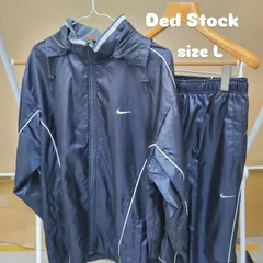 【感謝プライス】NIKEメンズ ウィンドブレーカー＆トラックパンツ【L186866＋L186867-451】 サイズL  上下セット デッドストック【00s希少デッドストック！】