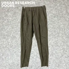 URBAN RESEARCH DOORS カーキ ストレートパンツ ゴムウエスト Sサイズ