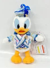 東京ディズニーシー ぬいぐるみバッジ TDS20周年 Time to Shine! ドナルド(白ラメ/星) 20周年