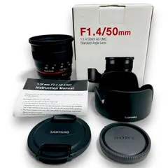 ★未使用品★極美品 SAMYANG 単焦点標準レンズ 50mm F1.4 ソニー αE用 フルサイズ対応