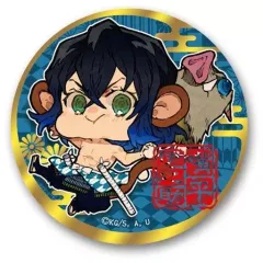 【中古】バッジ・ピンズ 嘴平伊之助 「鬼滅の刃 トレーディングジュエリー缶バッジ 鬼退治ver.」